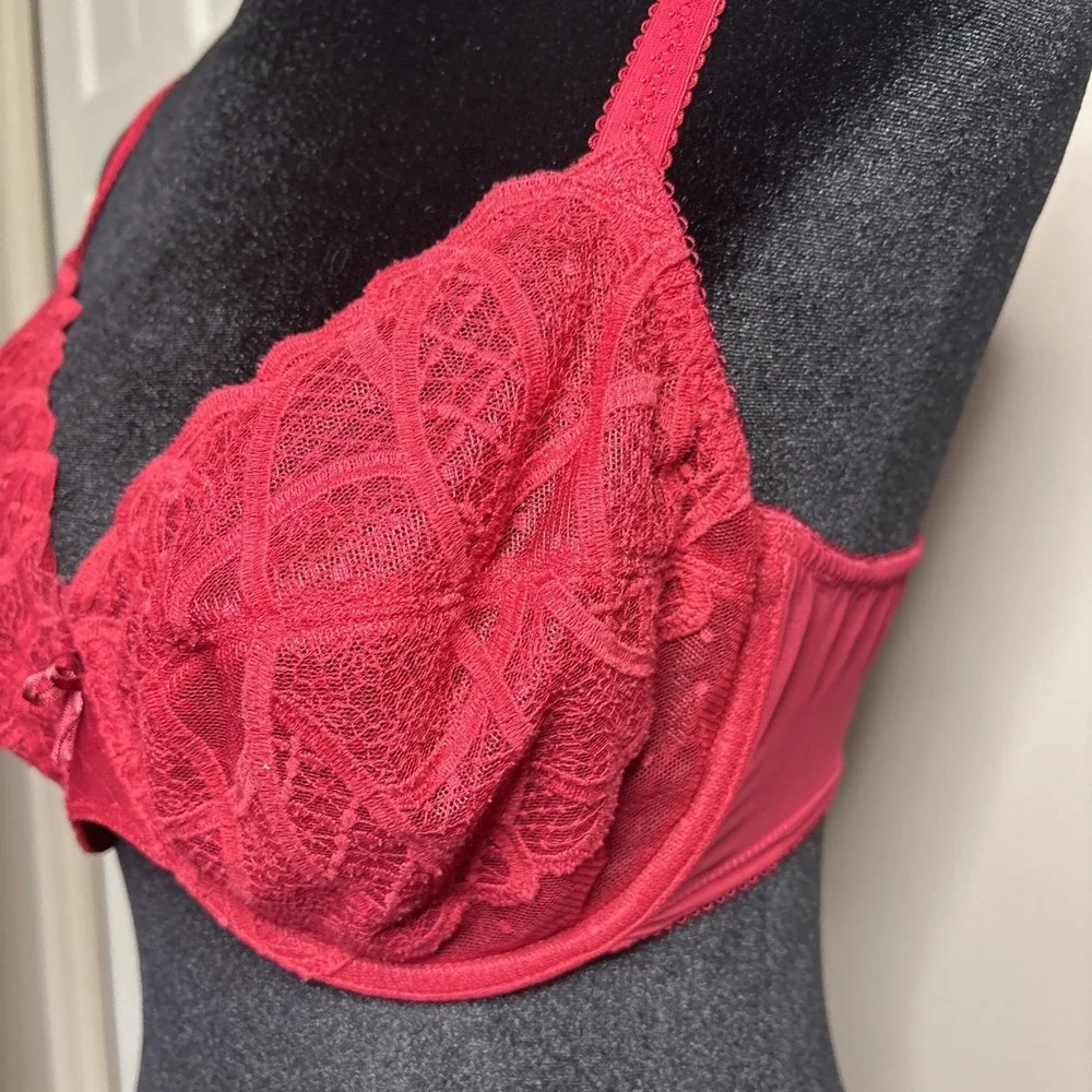 Wacoal Women's Simply Sultry Underwire Bra Red #850279 Size 34DD - Picture 6 of 8